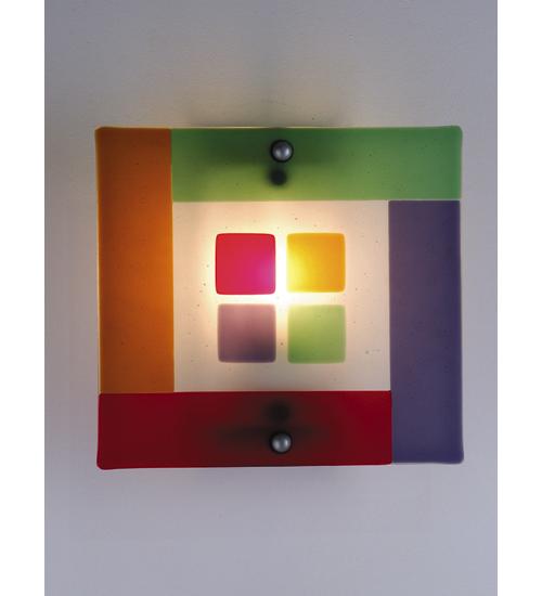 12&#34;W Metro Fusion Psychedelic Baby Wall Sconce