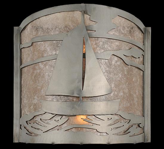 12&#34; Wide Sailboat Wall Sconce