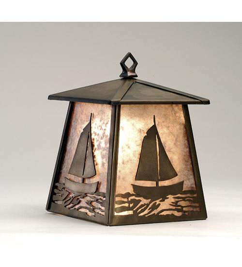 7&#34; Wide Sailboat Hanging Wall Sconce