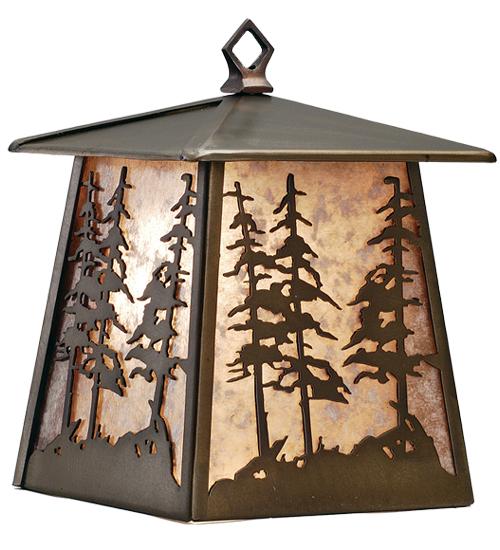 7.5&#34;W Tall Pines Hanging Wall Sconce