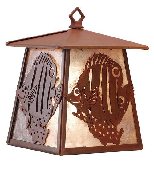 7.5&#34;W Tropical Fish Hanging Wall Sconce