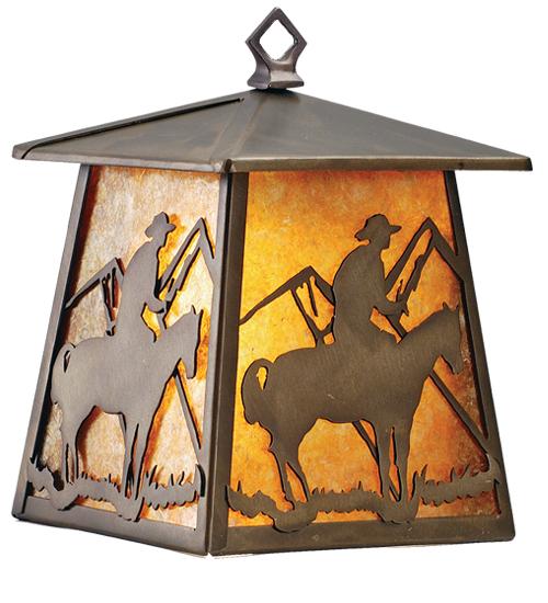 7.5&#34;W Cowboy Hanging Wall Sconce