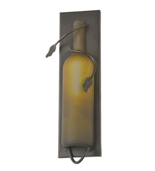 4&#34;W Tuscan Vineyard Wine Bottle Wall Sconce