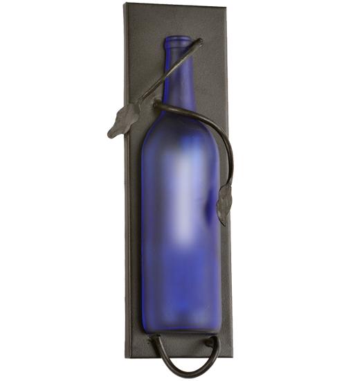 4&#34; Wide Tuscan Vineyard Wine Bottle Wall Sconce