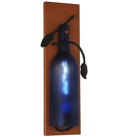 4&#34;W Tuscan Vineyard Wine Bottle Wall Sconce