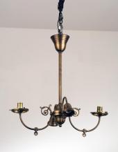 Meyda Green 101797 - 25"L Revival Gas & Electric 4 LT Oblong Chandelier Hardware