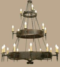 Meyda Green 112084 - 72" Wide Warwick 21 Light Three Tier Chandelier