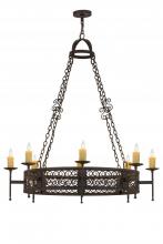 Meyda Green 115209 - 48"W Toscano 8 LT Chandelier