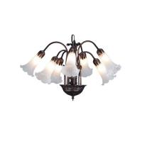 Meyda Green 11621 - 20"W White Pond Lily 7 LT Chandelier