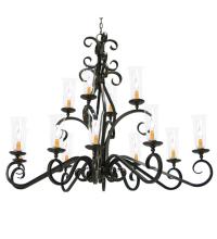 Meyda Green 120293 - 60" Wilkes Two Tier Oblong Chandelier