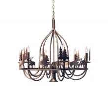 Meyda Green 120983 - 32" Wide Ciervo 6 Light Chandelier