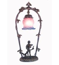 Meyda Green 12655 - 19" High Pink/Blue Cherub With Violin Mini Lamp