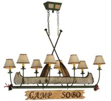 Meyda Green 131252 - 51.5"L Personalized Canoe 8 LT Chandelier