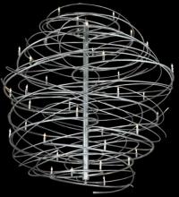 Meyda Green 134563 - 73"W Cyclone 36 LT Chandelier