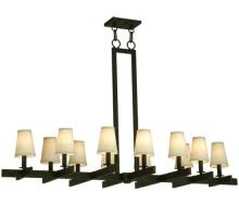 Meyda Green 136572 - 54" Long Dante 12 Light Oblong Chandelier