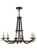 Meyda Green 141829 - 36" Wide Octavia 6 Light Chandelier