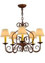 Meyda Green 142077 - 26" Wide Jenna 5 Light Chandelier