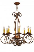 Meyda Green 142864 - 26"W Elisha 8 LT Chandelier