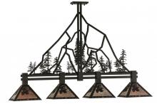 Meyda Green 143959 - 60" Long Tall Pines 4 Light Island Pendant