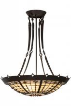 Meyda Green 145143 - 20"W Fleur-de-Lite Inverted Pendant