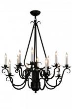 Meyda Green 146655 - 30" Wide Caleb 12 LT Chandelier