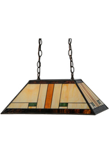 Meyda Green 147783 - 21"L Manhattan Oblong Pendant