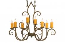 Meyda Green 149185 - 36"L Clifton 8 LT Oblong Chandelier