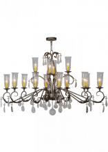 Meyda Green 149437 - 62" Long Windsor 14 Light Oblong Chandelier