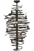 Meyda Green 152135 - 21"W Cyclone 9 LT Chandelier