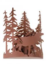 Meyda Green 15307 - 11"W Elk through the Trees Wall Sconce