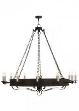 Meyda Green 153399 - 72"W Parnella 12 LT Chandelier