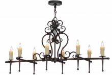 Meyda Green 154026 - 48"L Monica 8 LT Oblong Chandelier