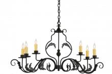 Meyda Green 157238 - 42"L Augusta 6 LT Oblong Chandelier