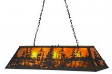 Meyda Green 157852 - 48"L Tall Pines Oblong Pendant