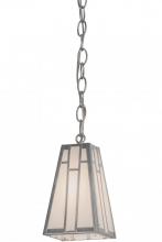 Meyda Green 157995 - 5"Sq Double Bar Mission Mini Pendant