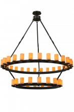 Meyda Green 158996 - 84" Wide Noziroh Ring 46 Light Two Tier Chandelier