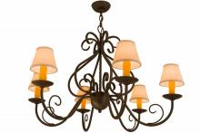 Meyda Green 160717 - 36"W Jenna 6 LT Chandelier