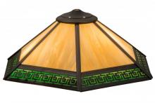 Meyda Green 162466 - 19" Wide Greek Key Mission Shade