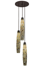 Meyda Green 162956 - 24" Wide Checkers 3 Light Cascading Pendant