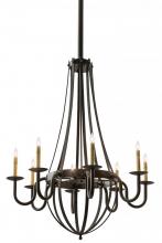 Meyda Green 167781 - 38"W Barrel Stave Metallo 8 LT Chandelier