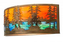 Meyda Green 171107 - 30"W Tall Pines Wall Sconce