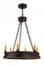 Meyda Green 172655 - 24" Wide Sullivan Ranch 6 Light Chandelier