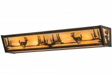 Meyda Green 173839 - 30"W Deer at Lake Vanity Light