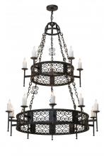 Meyda Green 174330 - 48" Wide Toscano 15 Light Two Tier Chandelier