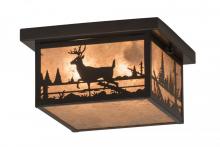 Meyda Green 175668 - 12"Sq Hyde Park Deer Creek Flushmount