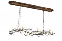 Meyda Green 177810 - 70" Long Winter Solstice 9 Light Oblong Chandelier