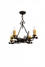 Meyda Green 179037 - 28"L Elianna 4 LT Chandelier