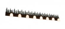 Meyda Green 179338 - 82" Wide Tall Pines 8 Light Vanity Light