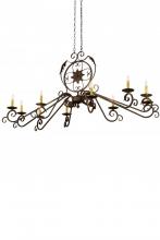 Meyda Green 180340 - 68"L Christabel 10 LT Chandelier