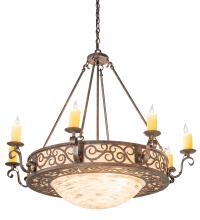 Meyda Green 187026 - 42" Wide Delano 8 Light Bowl Chandelier